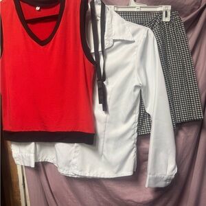 Anime Kakegurui Midari Ikishima Cosplay Costume size Large kid or Small Woman’s